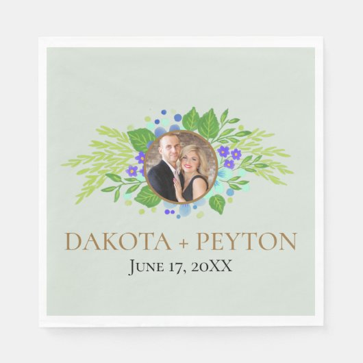 水の色離れの08eのディナ結婚ーナプキン スタンダードランチョンナプキン (正面)