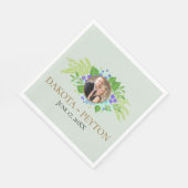 水の色離れの08eのディナ結婚ーナプキン スタンダードランチョンナプキン (角)