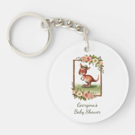 水の色魅力的カンガルー党の好意 キーホルダー