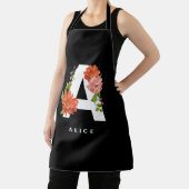 水の色鮮やかフローラ文字モノグラムエプロン エプロン (インサイチュ)