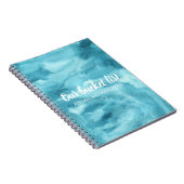 水の色鮮やか私たちのバケットリストカップル記念のカップル ノートブック (右側)