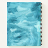 水の色鮮やか私たちのバケットリストカップル記念のカップル ノートブック (裏面)