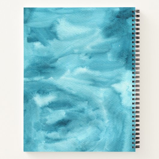 水の色鮮やか私たちのバケットリストカップル記念のカップル ノートブック (裏面)