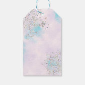 水の色2海の人魚の誕生日パーティー ギフトタグ (裏面)