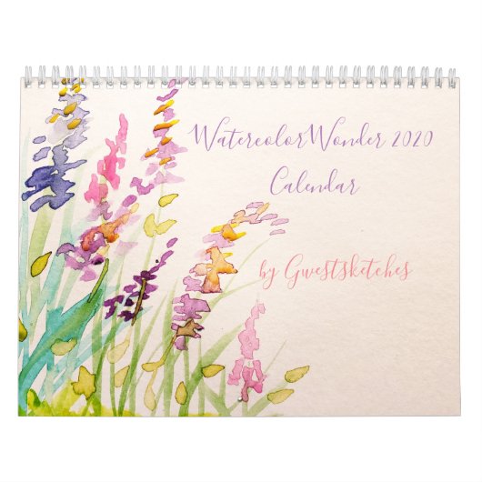 水の色2020疑問に思年Gwestsketchesによるカレンダー カレンダー (カバー)