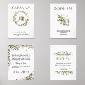 水の色4ウォールアートのクリスマス聖書詩セット (正面)