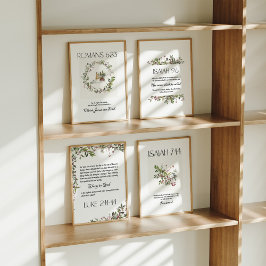 水の色4ウォールアートのクリスマス聖書詩セット