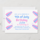 水の色7月アイスクリーム招待状4th 招待状 (正面)