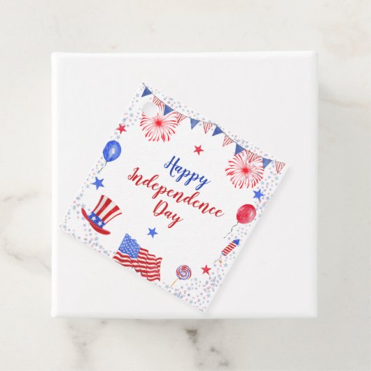 水の色7月4日の独立記念日パーティー フェイバータグ (インサイチュ)