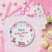 水の色7月4日の独立記念日パーティー ペーパープレート (パーティー)