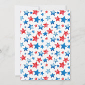 水の色7月4日の独立記念日パーティー 案内状 (裏面)