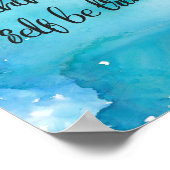 水の色、この上のすべての自分自身Trになる ポスター (角)