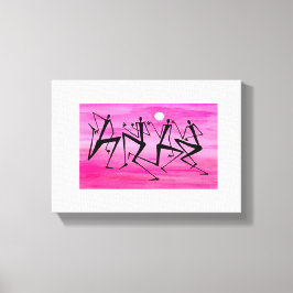 水の色、アフリカアートマジカル晴れの日 キャンバスプリント