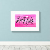 水の色、アフリカアートマジカル晴れの日 キャンバスプリント (インサイチュ (ウッドフロア))