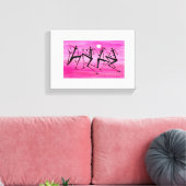 水の色、アフリカアートマジカル晴れの日 キャンバスプリント (インサイチュ (リビング))