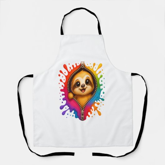 水の色(スロース) エプロン (正面)