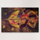 水の色 – チェロ宇宙ソナタ – レディ&チェロ ジグソーパズル (横)