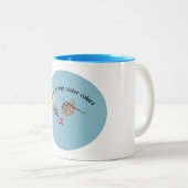 水の色 ツートーンマグカップ (正面右)