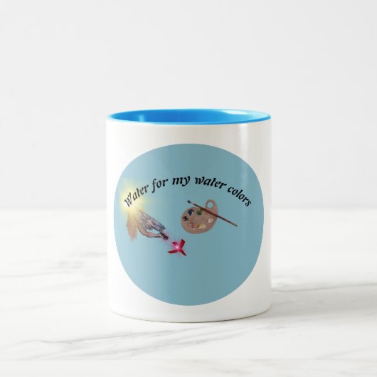 水の色 ツートーンマグカップ (中央)