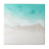 水の色，ビーチと海，空 タイル (正面)