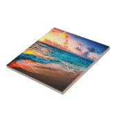 水の色，ビーチと海，空 タイル (側面)