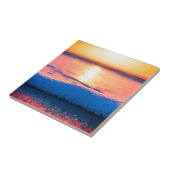 水の色，ビーチと海，空 タイル (側面)