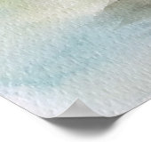 水の色、ベトナム、ニンビン省の風景 ポスター (角)