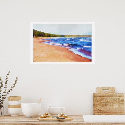 水の色 ポスター (キッチン)