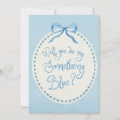 水の色"何か青いクルー"コケット提案 カード (正面)