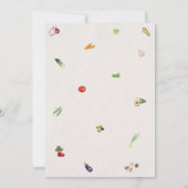 水の色、市場からフレッシュブライダルシャワー 招待状 (裏面)