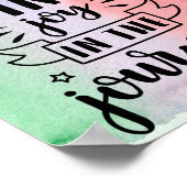 水の色 – 旅の喜びを見つける ポスター (角)