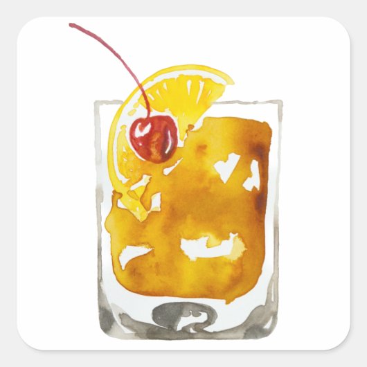 水の色(旧ファッションド) スクエアシール (正面)