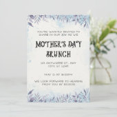水の色、母の愛で開花、母の日ブランチ 招待状 (スタンド正面)