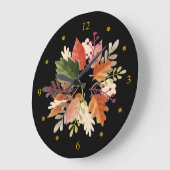 水の色～紅葉～収穫時期～ ラージ壁時計 (傾斜)