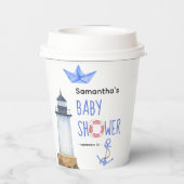 水の色 – 航海のベビーシャワー 紙コップ (裏面)