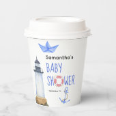 水の色 – 航海のベビーシャワー 紙コップ (正面)