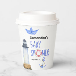 水の色 – 航海のベビーシャワー 紙コップ