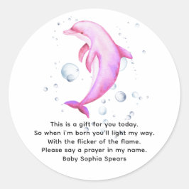 水の色 – 航海の祈りの言葉キャンドルラベル ラウンドシール