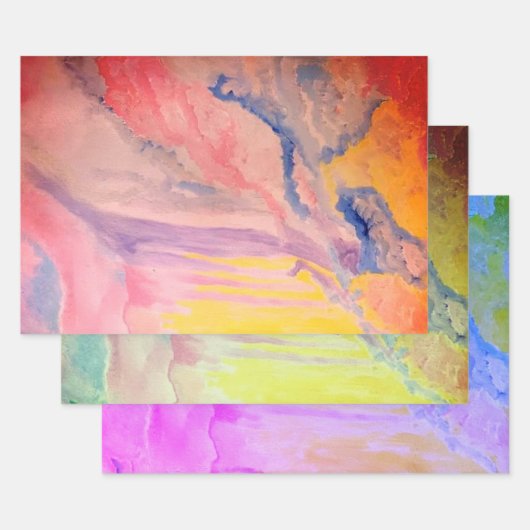 水の色 | 3つのフィルタ | ラッピングペーパーシート (セット)