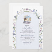 水の色A新しいチャプター開始ベイビーシャワー 招待状 (正面/裏面)