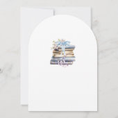 水の色A新しいチャプター開始ベイビーシャワー 招待状 (裏面)