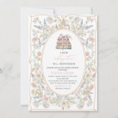 水の色A新しいチャプター開始ベイビーシャワーInvita 招待状 (正面)