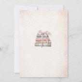 水の色A新しいチャプター開始ベイビーシャワーInvita 招待状 (裏面)