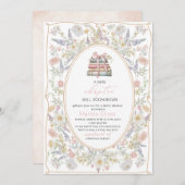 水の色A新しいチャプター開始ベイビーシャワーInvita 招待状 (正面/裏面)