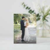 水の色Anemoneスクリプトありがとう写真はがき ポストカード (スタンド正面)