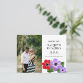 水の色Anemoneフローラ日付はがきを保存 案内ポストカード (スタンド正面)