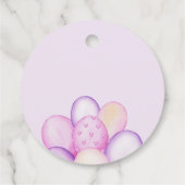 水の色Bearly待ち赤ちゃんシャワー フェイバータグ (裏面)