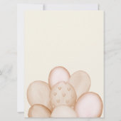 水の色Bearly待機ベビーシャワー招待状 招待状 (裏面)