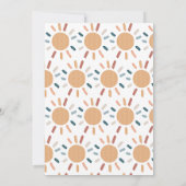 水の色bohoここ来に息子の赤ちゃんシャワー 招待状 (裏面)