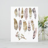 水の色bohoの羽を切り取り、コラージュ (スタンド正面)